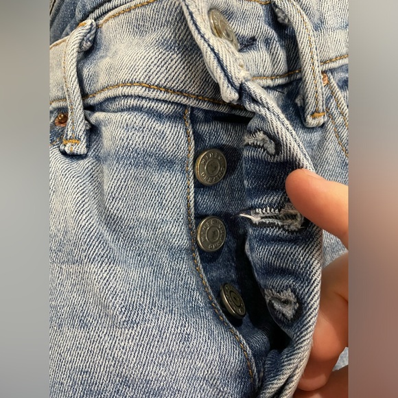 GRLFRND Karolina Cross Your Mind Denim Designer Jeans Slim Size 23 Distressed - Picture 9 of 15